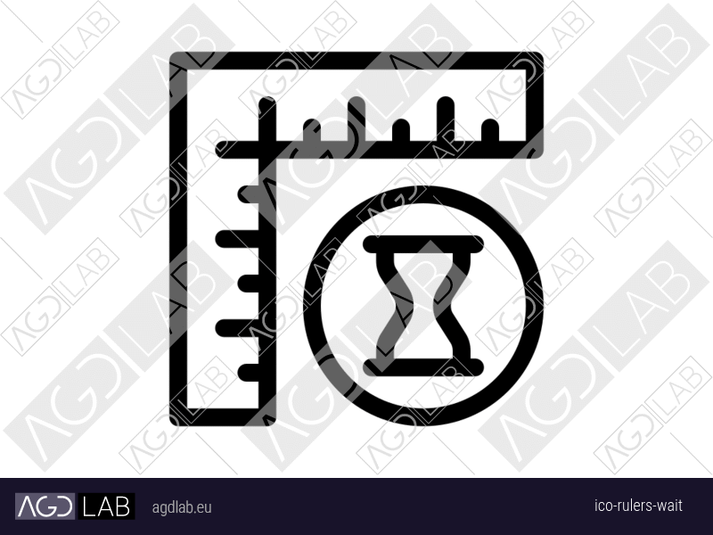 Rulers wait icon