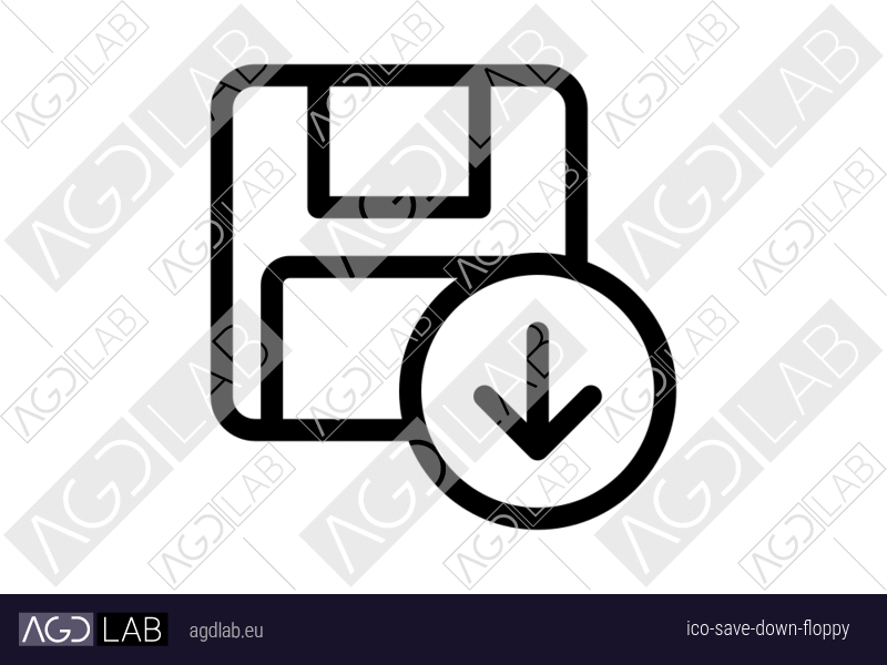 Save down floppy icon