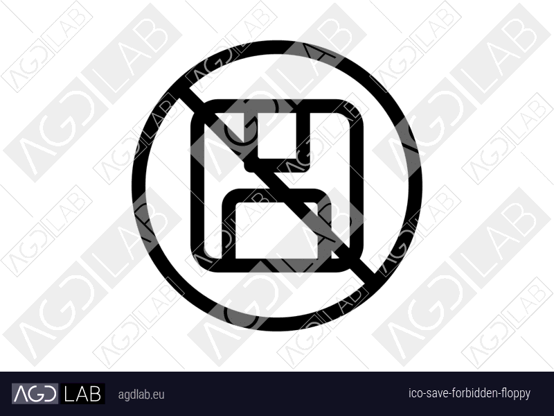 Save forbidden floppy icon