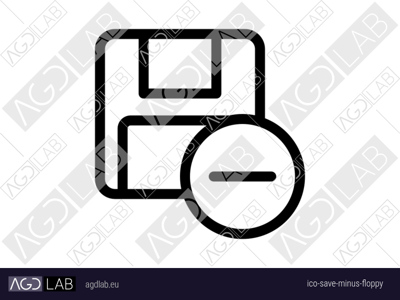 Save minus floppy icon