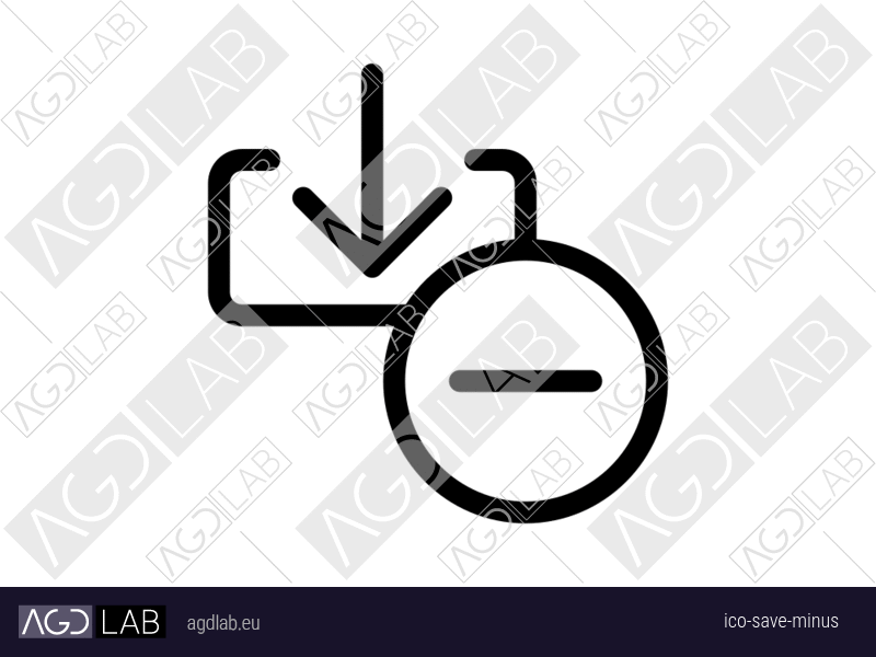 Save minus icon