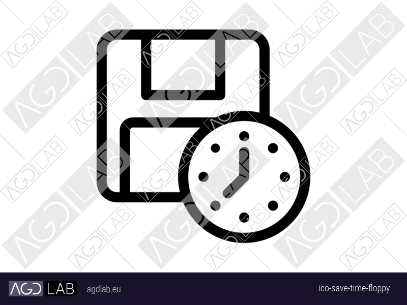Save time floppy icon