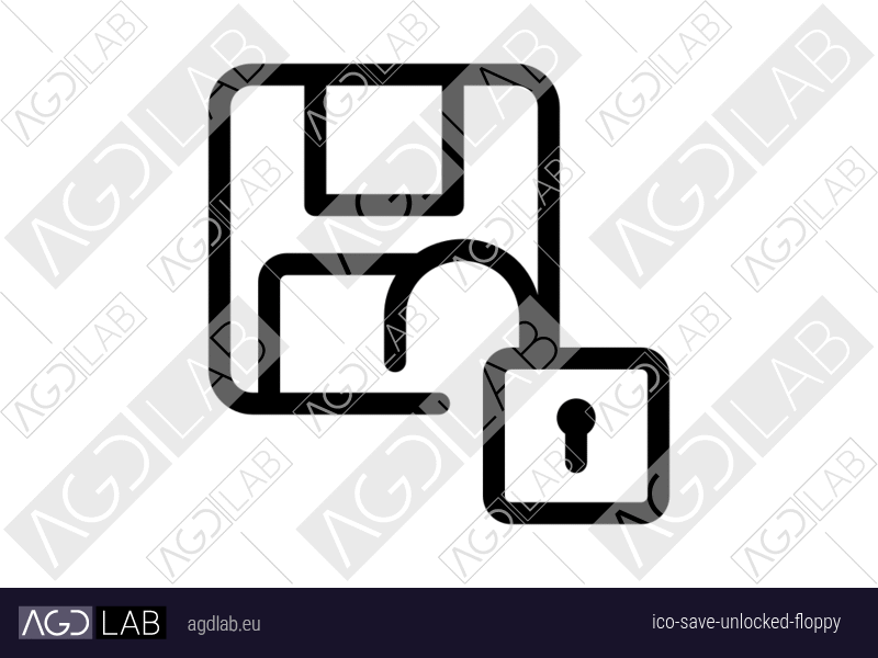 Save unlocked floppy icon