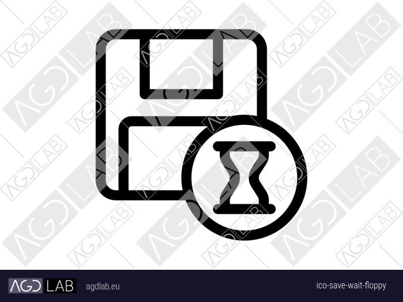 Save wait floppy icon