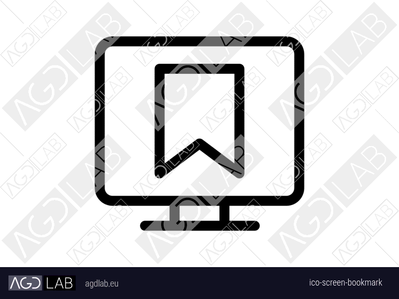 Screen bookmark icon
