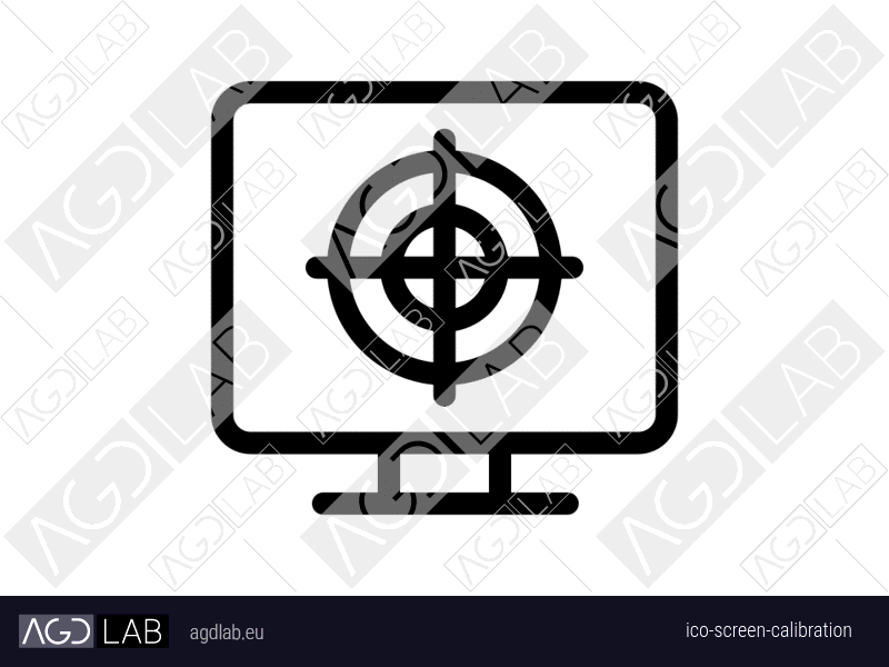 Screen calibration icon