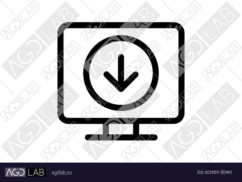Screen down icon