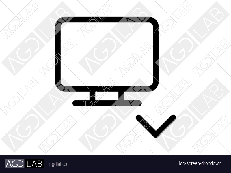 Screen dropdown icon