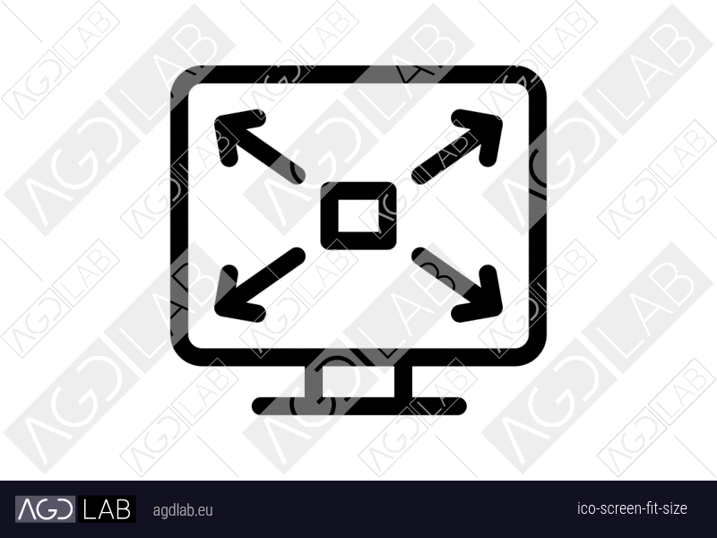 Screen fit size icon