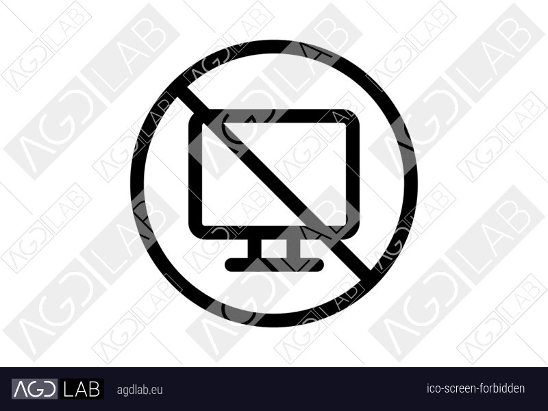 Screen forbidden icon