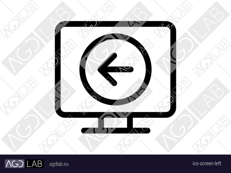 Screen left icon