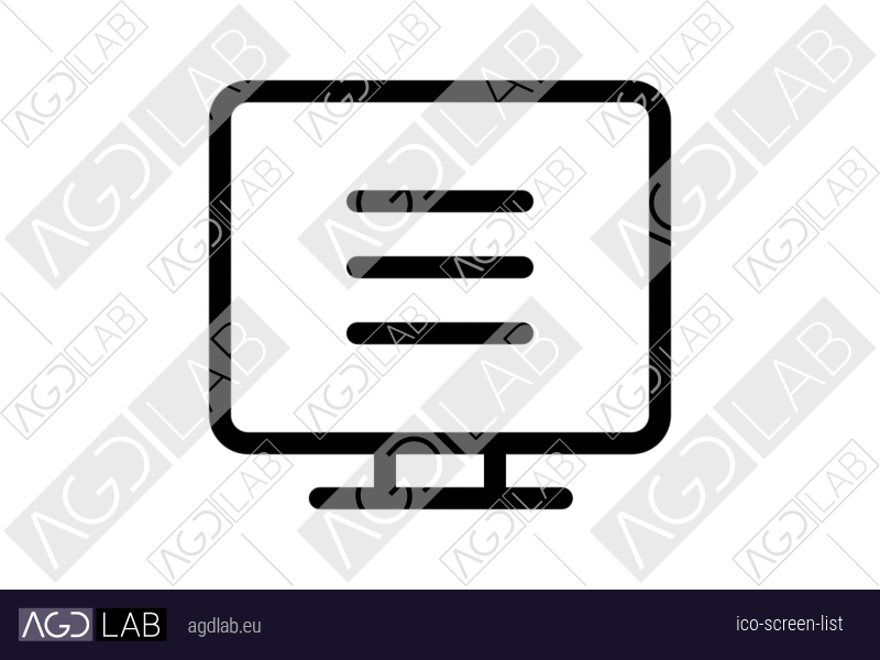 Screen list icon