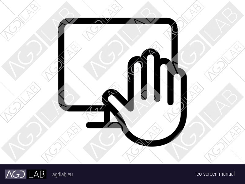 Screen manual icon
