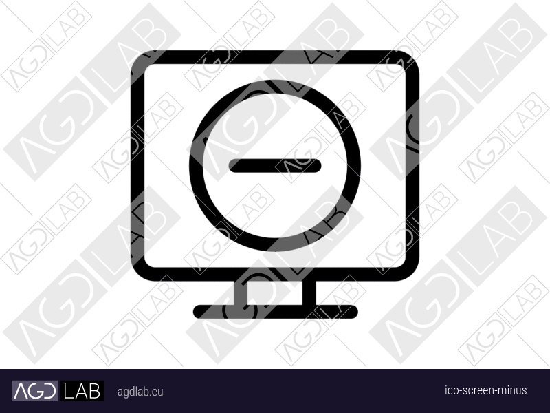 Screen minus icon