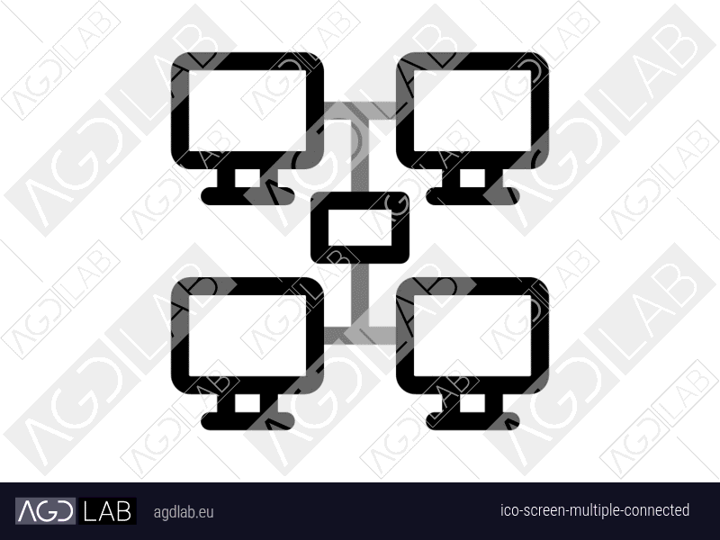 Screen multiple connected icon