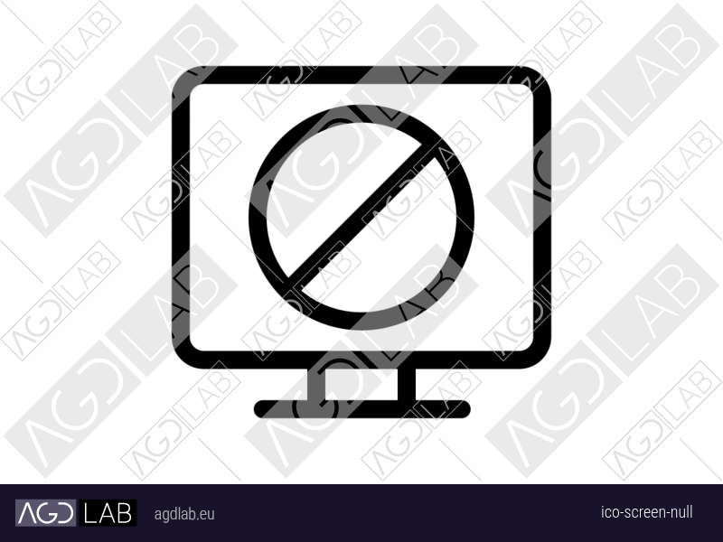 Screen null icon