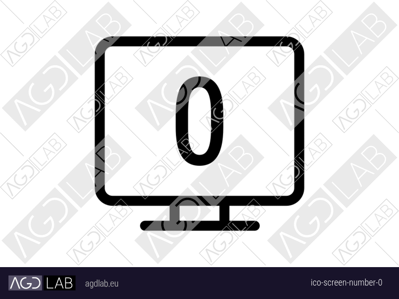 Screen number 0 icon