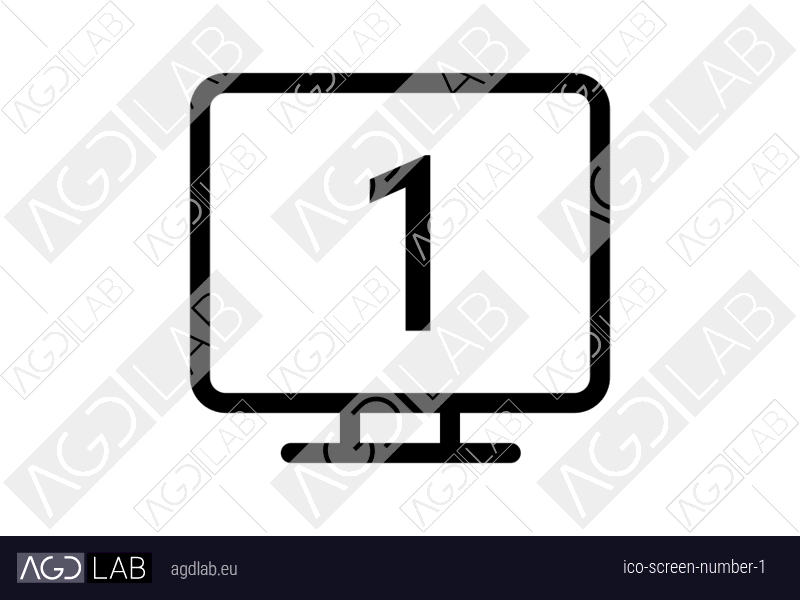 Screen number 1 icon