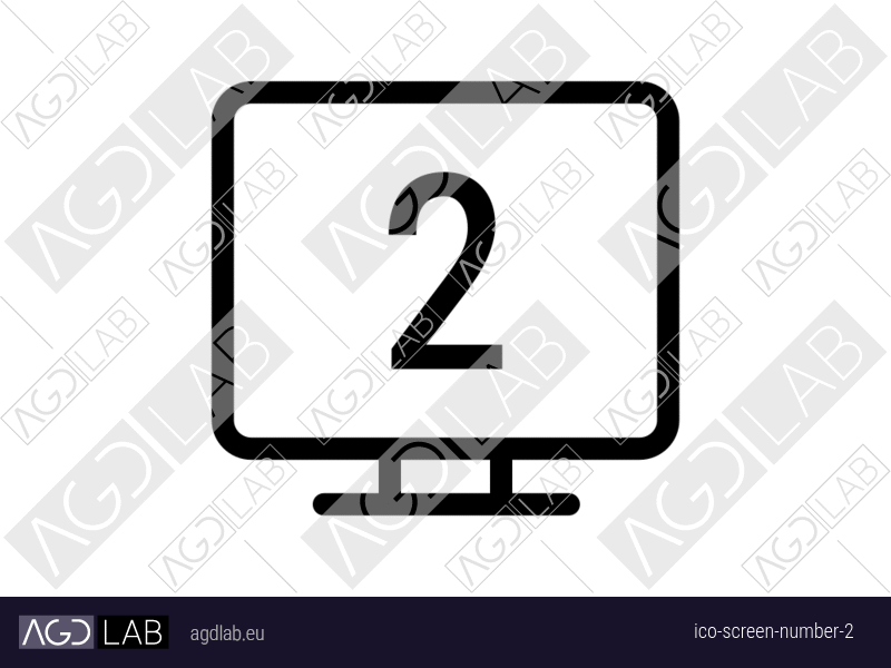 Screen number 2 icon