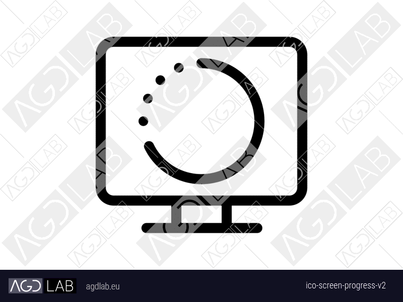 Screen progress alternative version icon