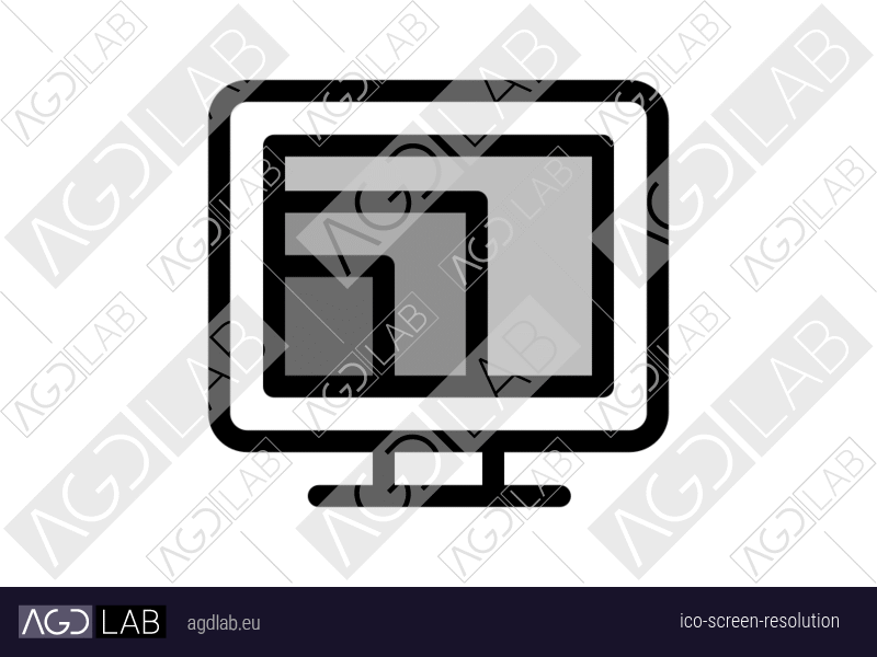 Screen resolution icon