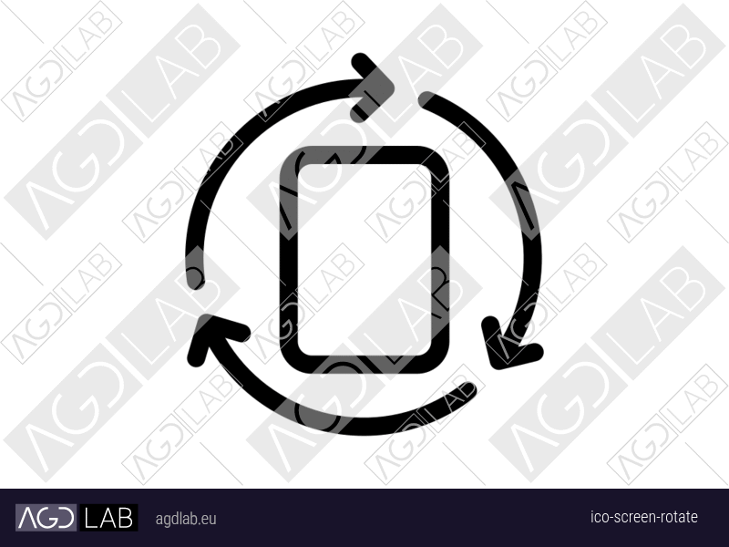 Screen rotate icon