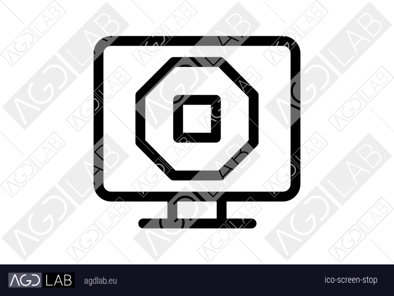 Screen stop icon