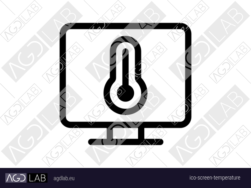 Screen temperature icon