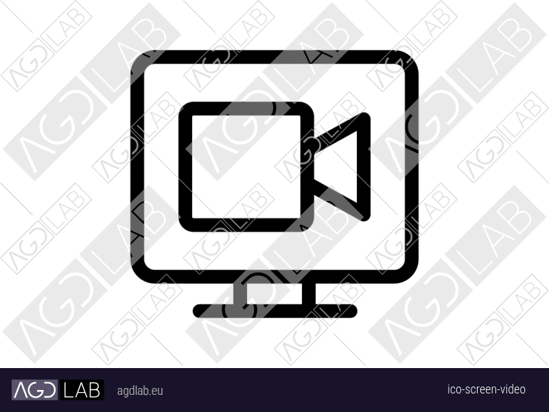 Screen video icon