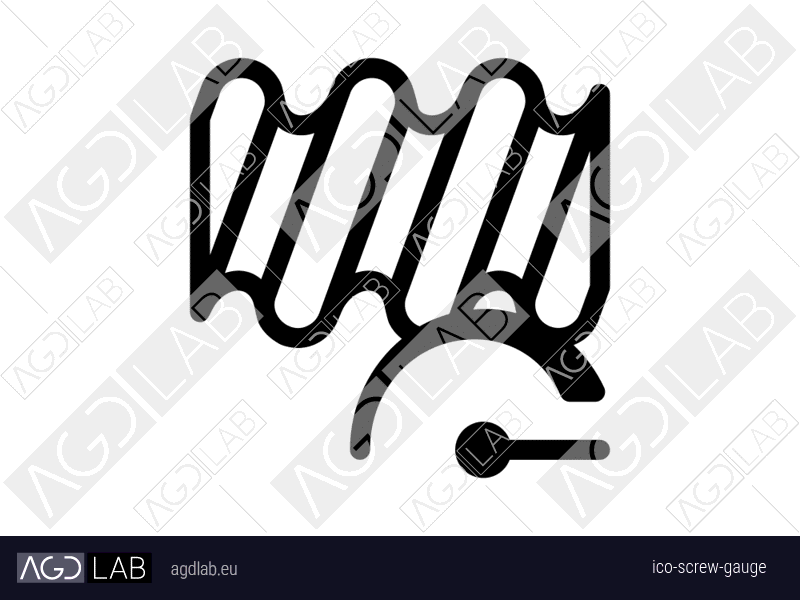 Screw gauge icon