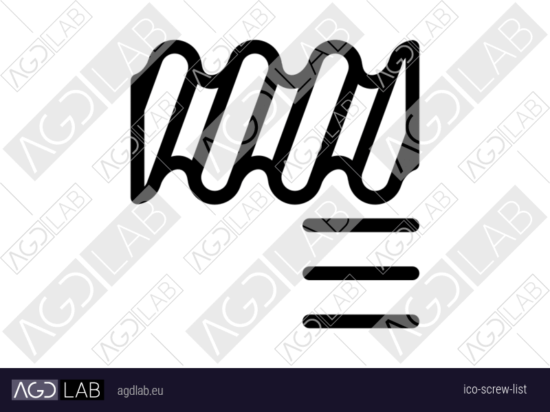 Screw list icon