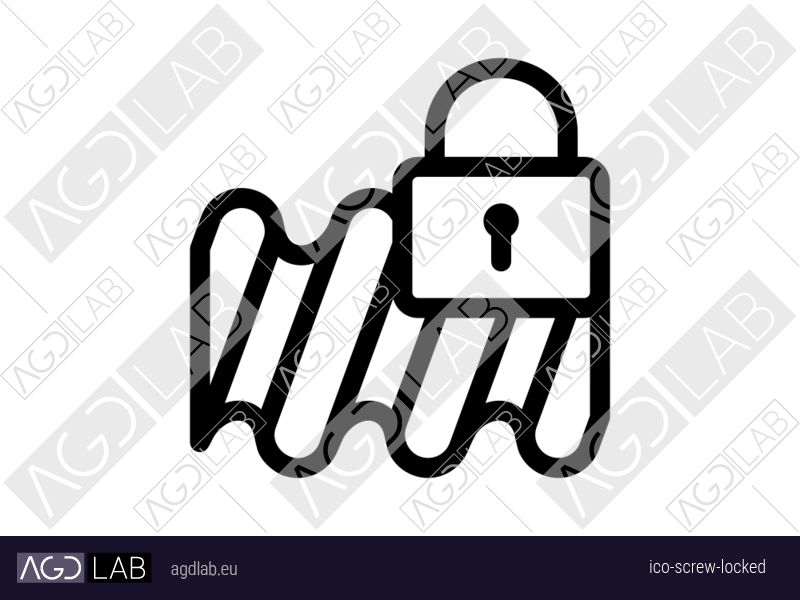 Screw locked icon