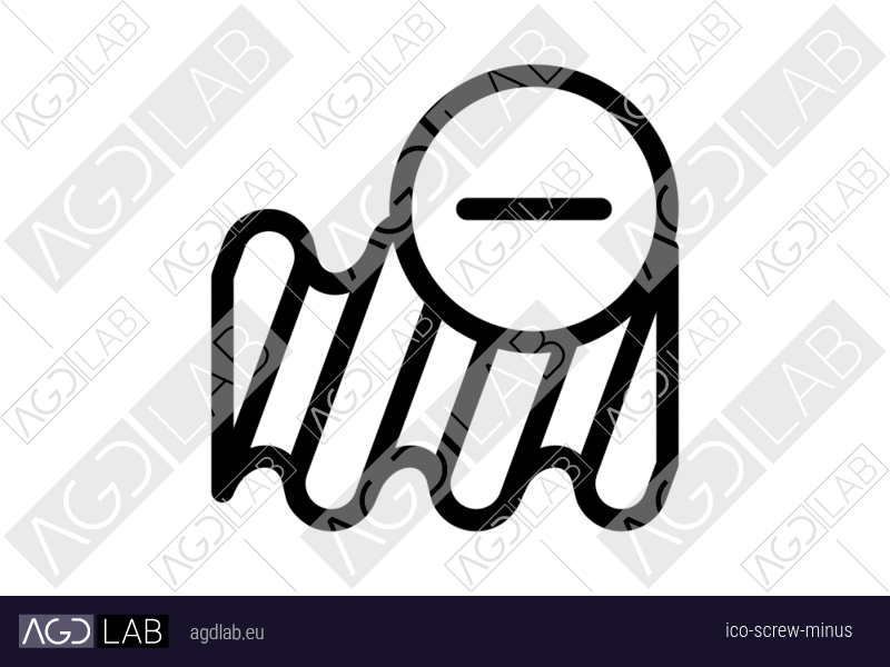 Screw minus icon