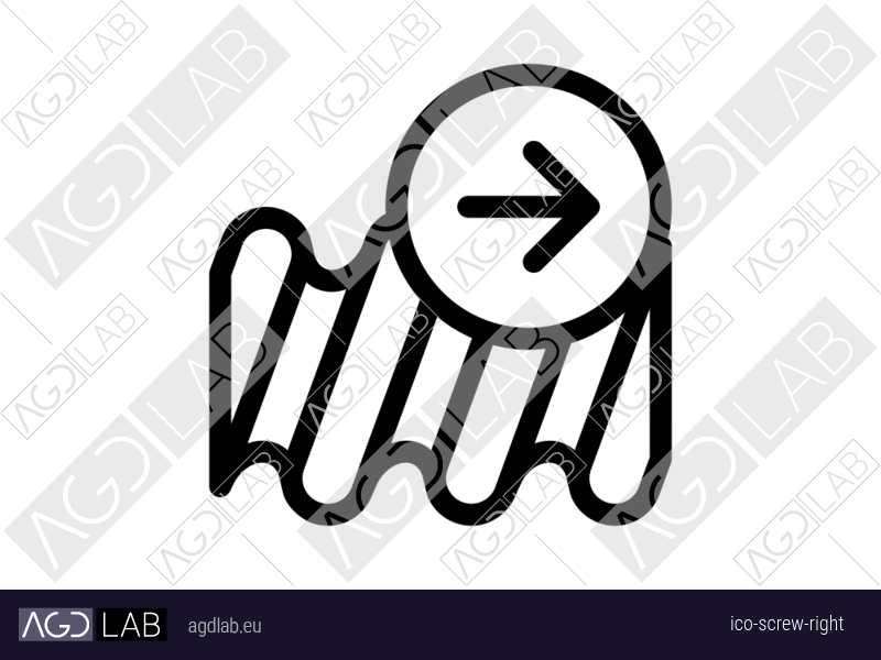 Screw right icon
