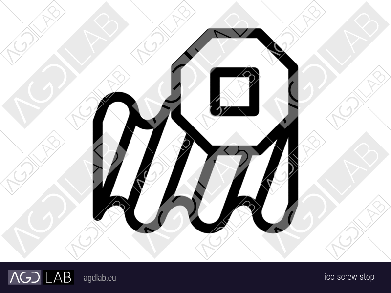 Screw stop icon