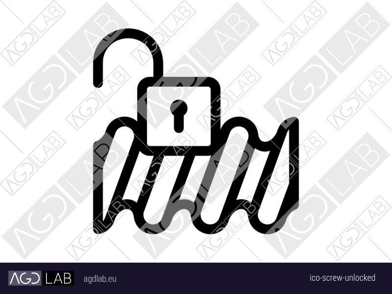 Screw unlocked icon