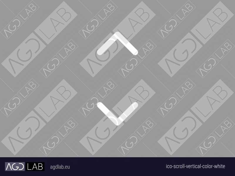 Scroll vertical color white icon