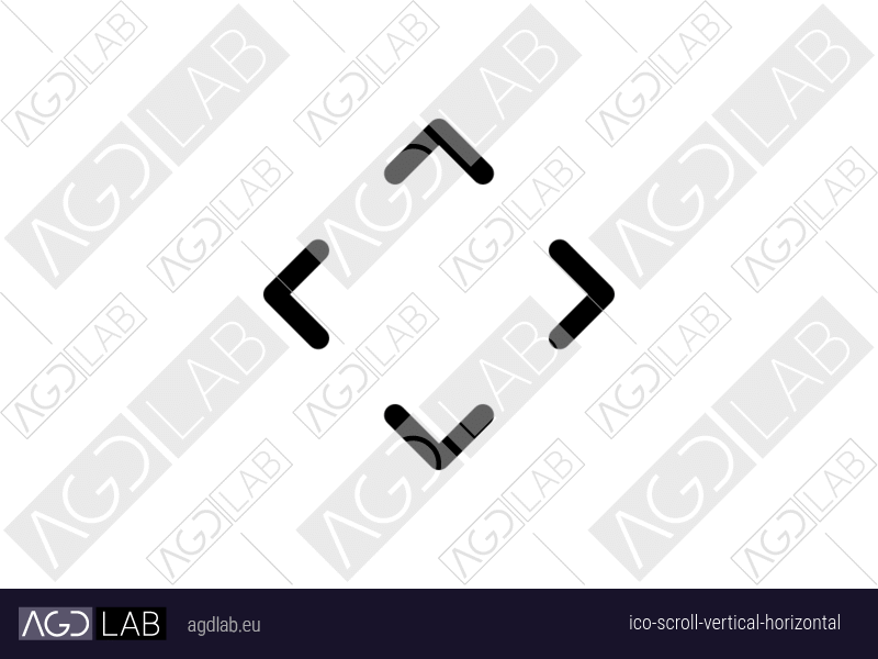 Scroll vertical horizontal icon