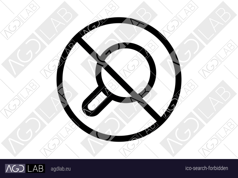 Search forbidden icon