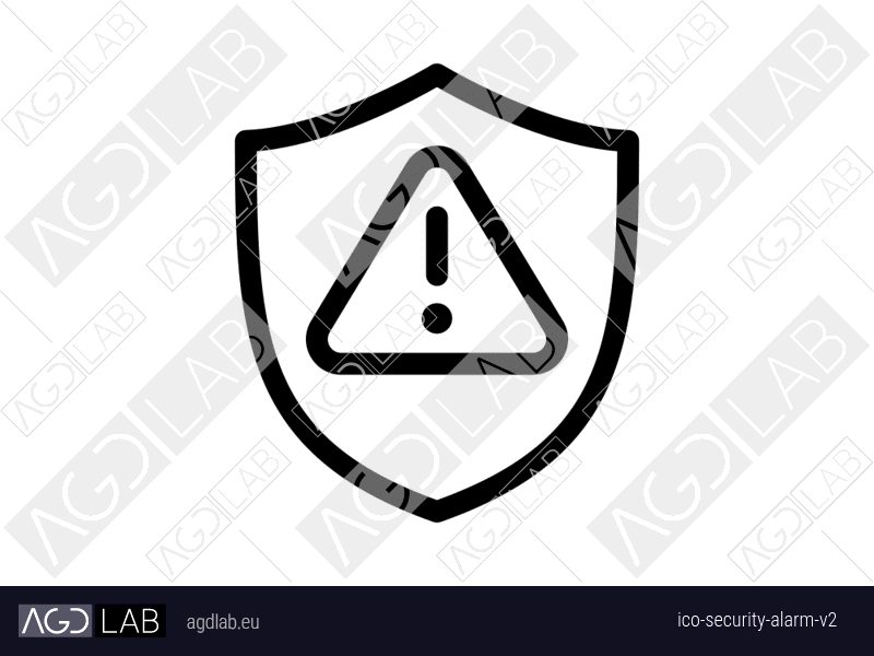 Security alarm alternative version icon