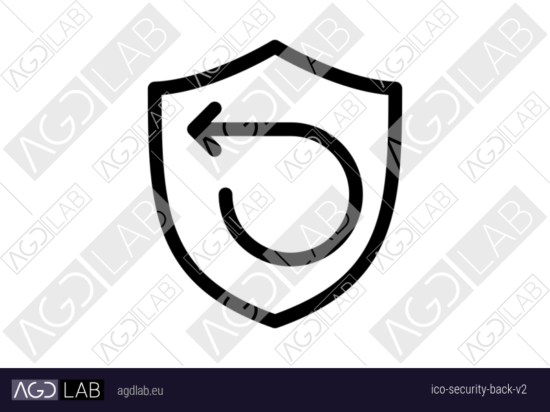 Security back alternative version icon