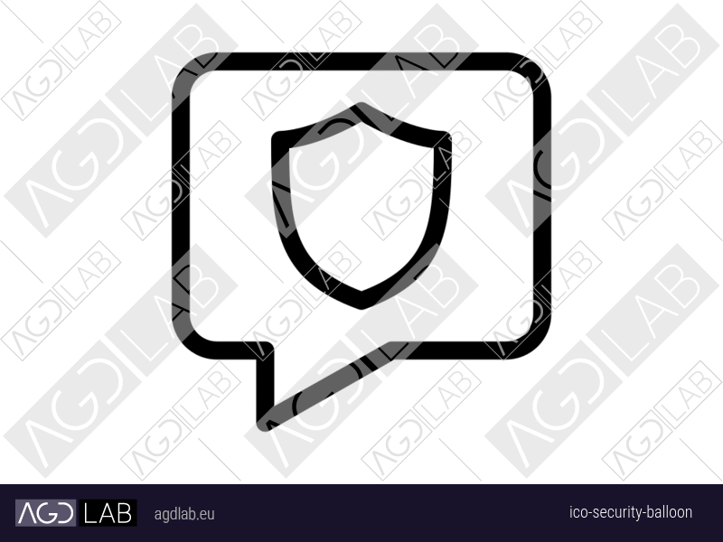 Security balloon icon