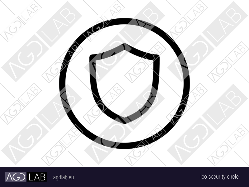 Security circle icon