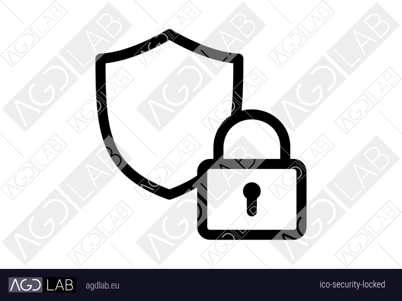 Security locked icon