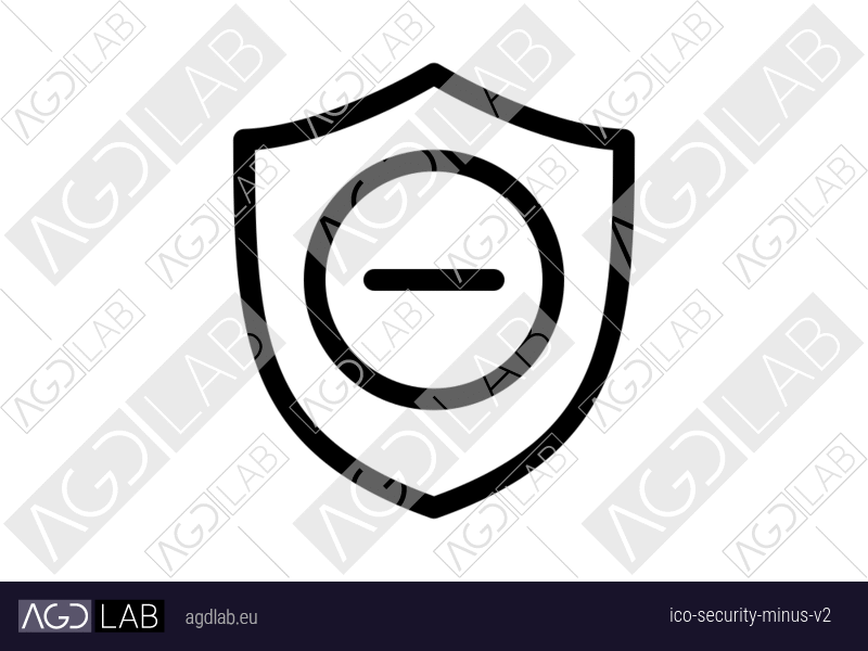 Security minus alternative version icon