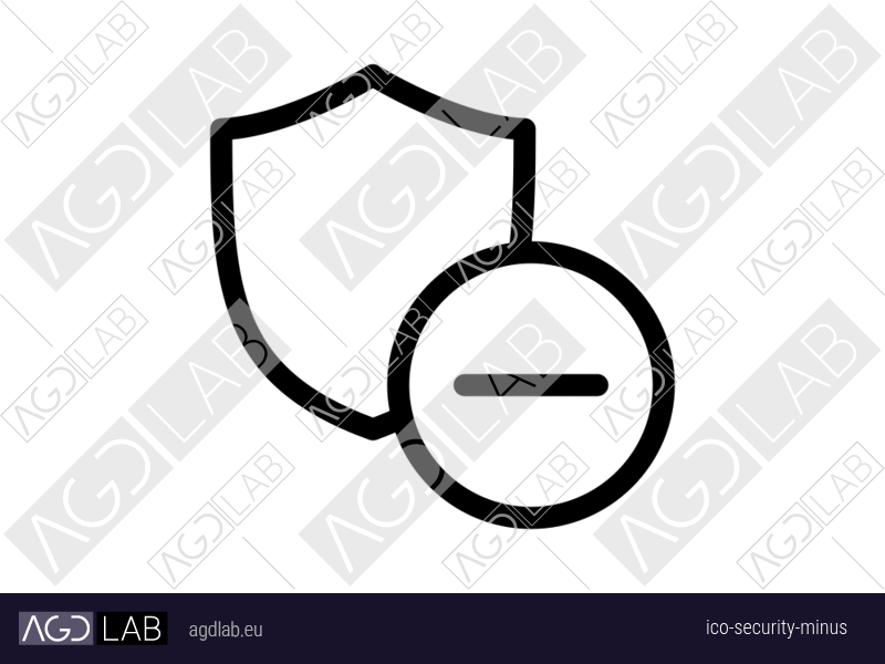 Security minus icon