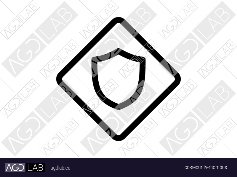 Security rhombus icon
