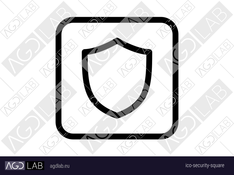 Security square icon