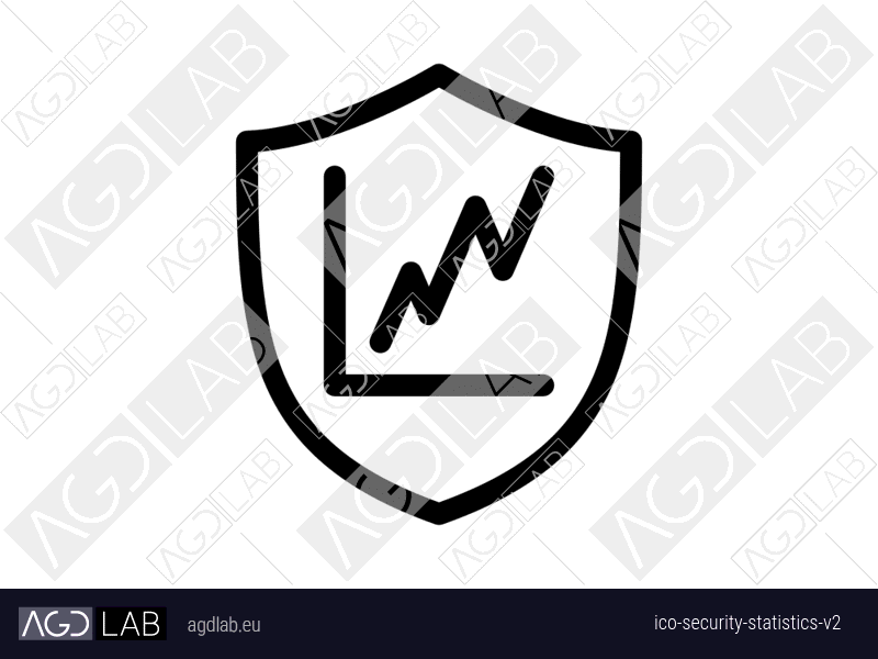 Security statistics alternative version icon