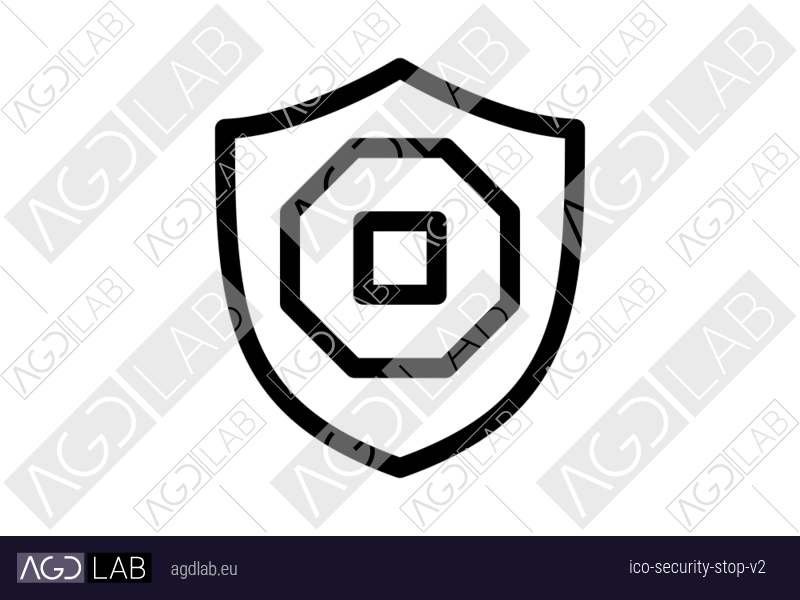 Security stop alternative version icon